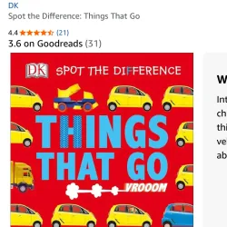 NGOẠI VĂN - tiếng anh trẻ em nxb DK nổi tiếng : Spot the Difference THINGS THAT GO  1027815