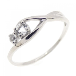 Nhẫn Topaz Trắng K10WG