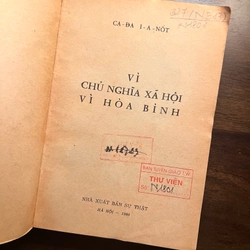 Vì chủ nghĩa xã hội - Vì hoà bình 548799