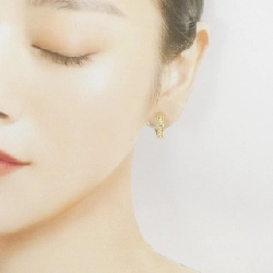 K18YG Bông tai/Khuyên tai kim cương 0.10CT - Hàng hiệu Chính hãng 873818