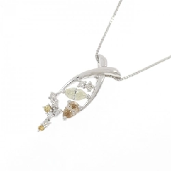 K18WG Dây chuyền kim cương 0.631CT - Hàng hiệu Chính hãng 858452