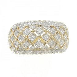 Nhẫn kim cương K18YG/K18WG 0.44CT 672334