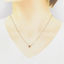 Dây chuyền ruby hình trái tim K18YG 0.24CT - Hàng hiệu chính hãng 858744