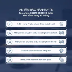 Nồi cơm điện Kalite KRC8218 dung tích 1.8L đa chức năng, cơm ngon trọn vị, chính hãng 100% 572907