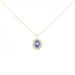 K18YG Sapphire Necklace 0.20CT - Hàng hiệu Authentic