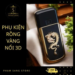 Rồng Vàng 3D Dán Trang Trí Điện Thoại, Laptop, Macbook... 4129