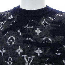 Louis Vuitton LOUIS VUITTON Áo len cổ tròn Monogram Distressed HKN03WZMB - Hàng hiệu Chính hãng 898562