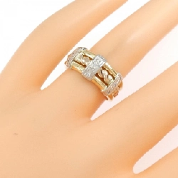 Nhẫn kim cương K18YG/PT900/K18PG 0.09CT 667839