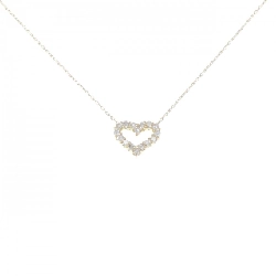 K18YG Dây chuyền hình trái tim kim cương 0.20CT - Hàng hiệu Chính hãng