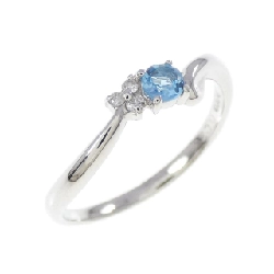 Nhẫn Blue Topaz PT900 - Hàng hiệu Authentic