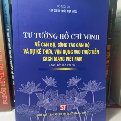 SÁCH TƯ TƯỞNG HỒ CHÍ MINH VỀ CÁN BỘ
