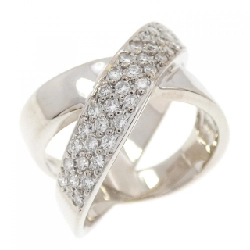 Nhẫn kim cương Pavé K18WG 0.46CT