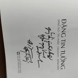 Sách nghệ thuật HS Đặng Tin Tưởng - Sáng tạo - Tác phẩm (chữ ký tác giả) 752553