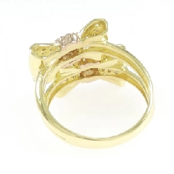 Nhẫn kim cương hình ruy băng K18YG/K18PG 0.50CT - Hàng hiệu Authentic 853635