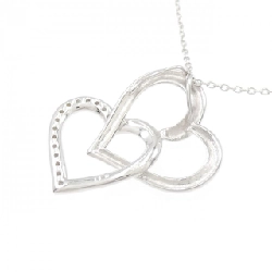 K18WG Dây chuyền kim cương hình trái tim 0.11CT - Hàng hiệu Chính hãng 863231