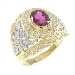 Nhẫn ruby K18YG/PT900 1.37CT