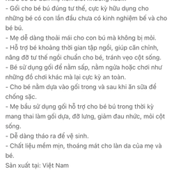 Gối cho bé bú đa năng cao cấp RUNA KIDS cotton Hàn mềm mịn thoáng mát an toàn cho bé 278546