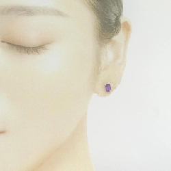K18YG Amethyst Bông tai 0.80CT - Hàng hiệu Chính hãng 867493
