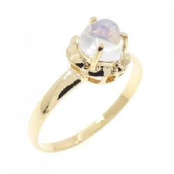 Nhẫn đá mặt trăng K18YG hình trái tim - Hàng hiệu Authentic