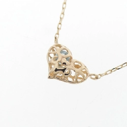 K10YG Heart Blue Topaz Necklace - Hàng hiệu Authentic 857610