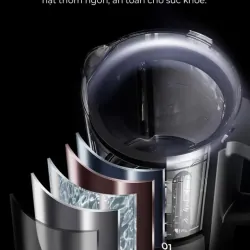 Máy làm sữa hạt UNIE V9S PRO dung tích 1,75L, xay nấu siêu êm, vệ sinh khử khuẩn tự động 706298