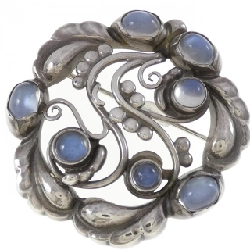 Brooch Hoa Nở Ánh Trăng George Jensen - Hàng hiệu Chính Hãng 845412