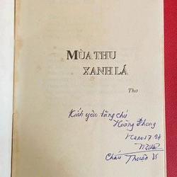 Mùa Thu Xanh Lá - Tập thơ Thuận Vi - Phụ bản Thành Chương, Bùi Xuân Phái 524831