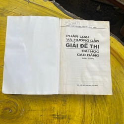 PHÂN LOẠI VÀ HƯỚNG DẪN GIẢI ĐỀ THI ĐẠI HỌC CAO ĐẲNG MÔN TOÁN 549504