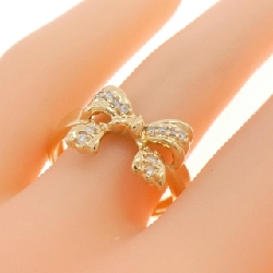 Nhẫn kim cương K18YG hình ruy băng 0.17CT 665624