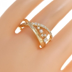 Nhẫn kim cương K18YG 0.45CT 665861