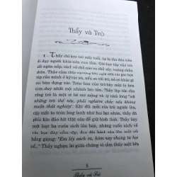 Thầy và trò 2009 mới 70% ố bẩn nhẹ Thu Hà HPB0906 SÁCH VĂN HỌC 162246