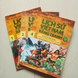 Combo 3 cuốn lịch sử Việt Nam bằng tranh huyền sử thời Hùng Vương cũ   469728