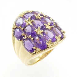 Nhẫn Amethyst K18YG - Hàng hiệu Authentic