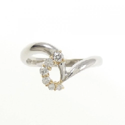 Nhẫn kim cương K18YG/PT900 0.13CT - Hàng hiệu Authentic 849558