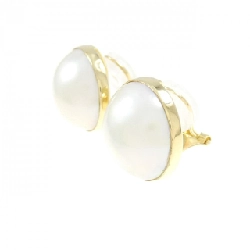 K18YG Mabe Pearl Bông tai - Hàng hiệu Authentic 872249