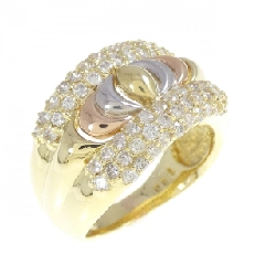 Nhẫn kim cương K18YG/PT900/K18PG 1.00CT