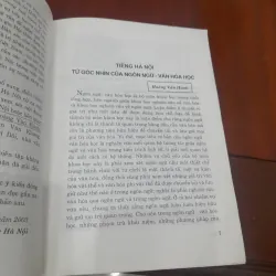 Tiếng Hà Nội trong mối quan hệ  với Tiếng Việt và Văn hóa Việt Nam 1020052