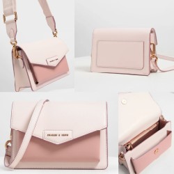 Túi đeo chéo chữ nhật nắp gập CHARLES & KEITH 24698
