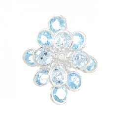 K18WG Nhẫn Đá Màu - Hàng hiệu Chính hãng 852193