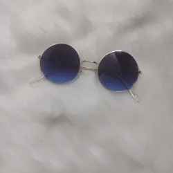 Kính mắt tròn kiểu gọng kim loại mới 100%