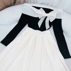 Đầm trễ vai dáng xoè size S, hàng mới, phom nhỏ 968789