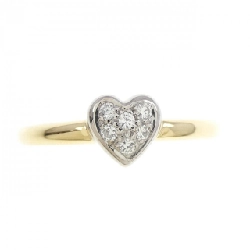 Nhẫn kim cương hình trái tim 18KTYG/18KTWG 667719