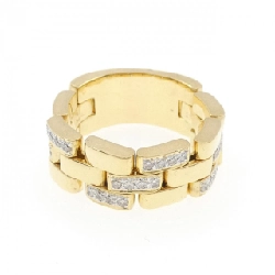 Nhẫn kim cương K18YG/K18WG 0.45CT - Hàng hiệu Authentic