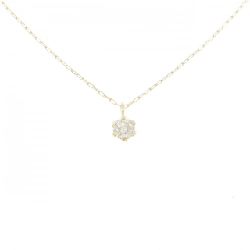 K18YG Solitaire Diamond Necklace 0.10CT - Hàng hiệu Authentic