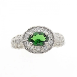 Nhẫn Garnet Xanh PT900 0.52CT 668837