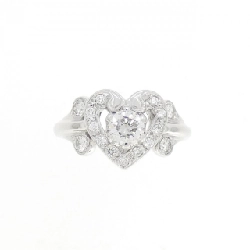 Nhẫn kim cương hình trái tim K18WG 0.348CT 671655