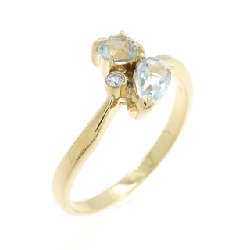 Nhẫn Aquamarine K18YG - Hàng hiệu Chính hãng