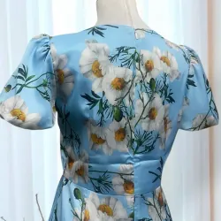[New] Váy lụa in My's Fashion màu hồng, xanh size M 369250