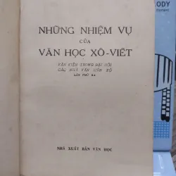 Sách: Những nhiệm vụ của văn học Xô Viết - Tác giả: Nhiều tác giả (A3) 597583