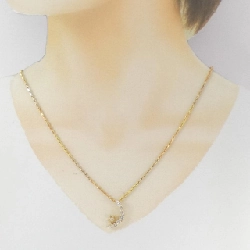 K18YG/750YG Mặt Trăng × Ngôi Sao Dây Chuyền Kim Cương 1.00CT - Hàng hiệu Chính hãng 856586